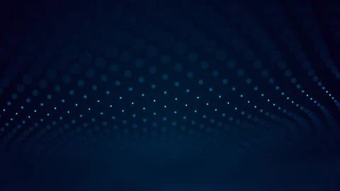 Abstract background from blurry dots. Abstract glowing digital cyber wave c.. Stock Illustration