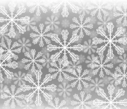 Abstract background with bokeh. Bright   snowflake Stock Illustration