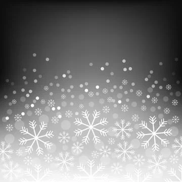 Abstract background with bokeh. Bright snowflake . Christmas design . Vector Stock Illustration