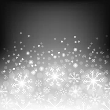 Abstract background with bokeh. Bright snowflake . Christmas design . Vector Stock Illustration