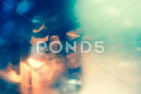 Abstract background with bokeh defocused lights Stock Illustration