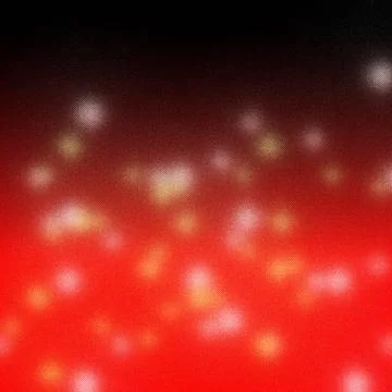 Abstract background with bokeh defocused lights on red background Stock Illustration