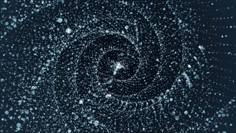 Abstract background with bokeh in the form of a spiral. Loop animations Stock Footage 73621785