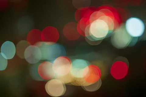 Abstract background with bokeh lights Stock Photos