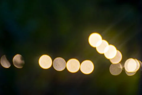 Abstract background with bokeh lights Stock Photos