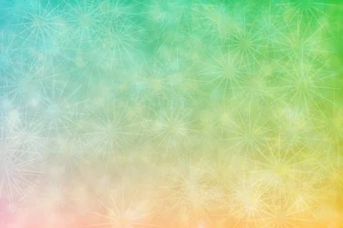 Abstract background with bokeh spots on gradient from cyan to yellow color nt Stock Illustration