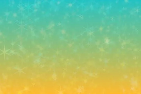 Abstract background with bokeh spots on gradient from cyan to yellow color nt Stock Illustration