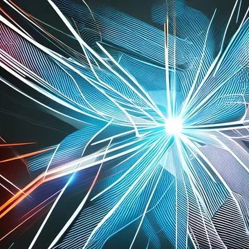Abstract background with bold and vibrant blue colors with AI Generated Stock Illustration