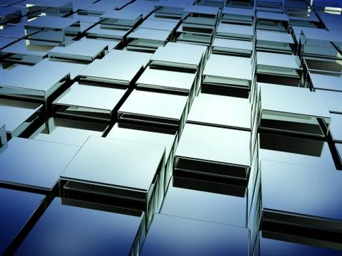 Abstract background with boxes Stock Illustration