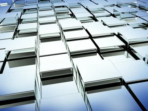 Abstract background with boxes Stock Illustration