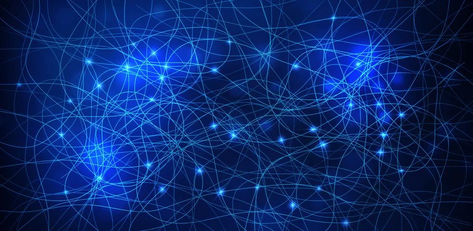 Abstract background with brain neuron structure Stock Illustration