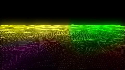Abstract background with bright beautiful multi-colored glowing energy magi.. Illustrazione stock
