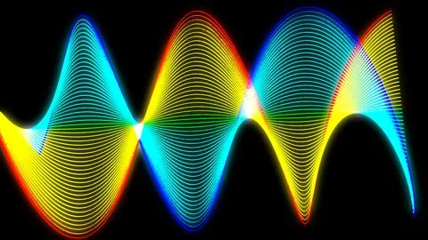Abstract background of bright beautiful multi-colored rainbow lights glowin.. Stock Illustration