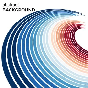 Abstract background with bright blue and red colorful lines Stock Illustration