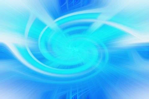 Abstract background with bright blue and white light rays forming a dynamic Stock Illustration
