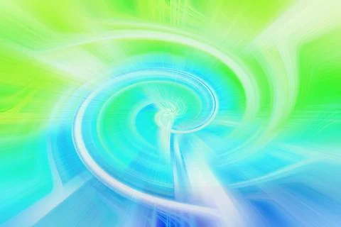 Abstract background with bright blue and vivid lime green colors forming Stock Illustration
