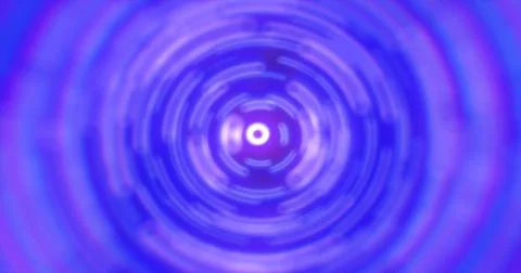 Abstract background of bright blue glowing energy magic radial circles of s.. Stock Illustration