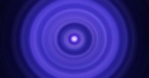 Abstract background of bright blue glowing energy magic radial circles of s.. Stockillustratie