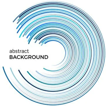 Abstract background with bright blue lines Stock Illustration