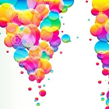 Abstract background with bright circles. Stock Illustration