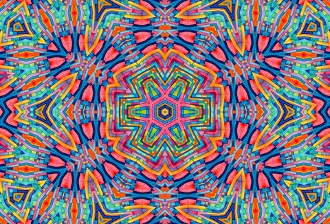 Abstract background with bright colorful pattern Stock Illustration