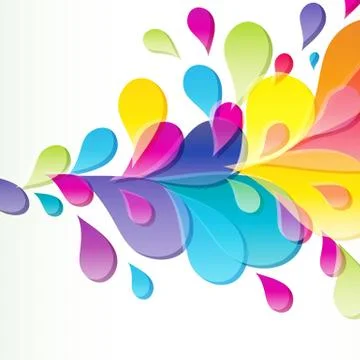 Abstract background with bright drop. Stock Illustration