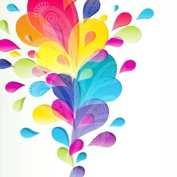 Abstract background with bright drop. Stock Illustration