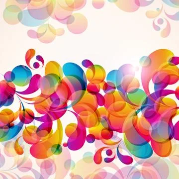 Abstract background with bright elements. Stock Illustration