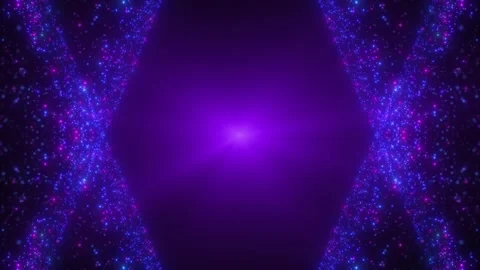 Abstract background of bright glowing blue and purple particles Stock Footage 285749753
