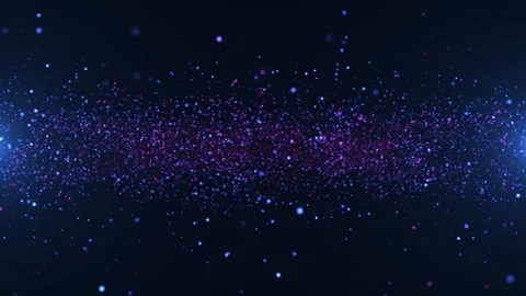 Abstract background of bright glowing particles of pink and blue colors Stock Footage 277850161