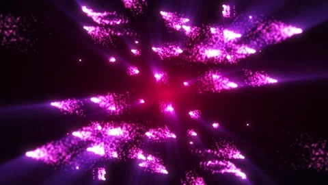 Abstract background with bright horizontal lines emitting rays Stock Footage 303587559