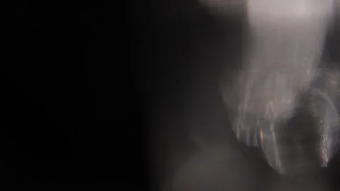 Abstract background of bright lights on the right in black Vídeo Stock 318644376