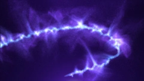 Abstract background of bright magical light particles. Abstract energy neon Stock Footage 284317413