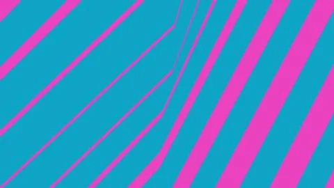 Abstract background with bright pink and blue diagonal stripes Stock Illustration