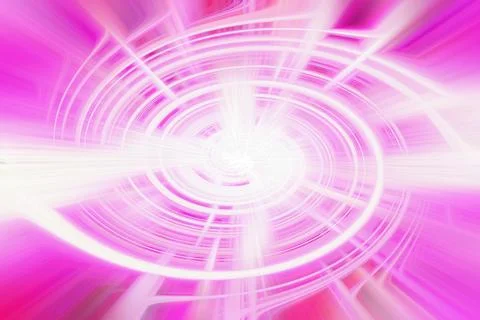 Abstract background with bright pink and white circular twirl motion effect Stock Illustration