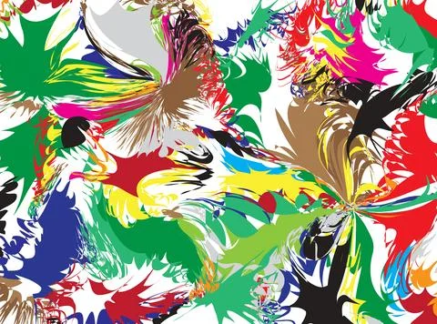 Abstract background with bright pops of colors Stock Illustration