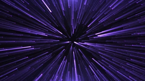 Abstract background of bright purple light rays, moving technological lines. Stock Footage 314464725