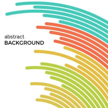 Abstract background with bright rainbow colorful lines Illustrazione stock