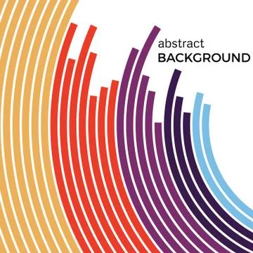 Abstract background with bright rainbow colorful lines Stock-Illustration