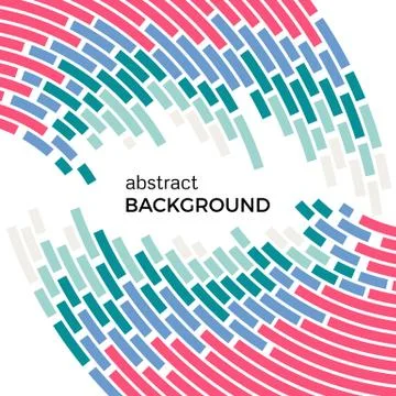 Abstract background with bright rainbow colorful lines Stock Illustration