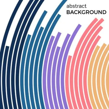 Abstract background with bright rainbow colorful lines Stock Illustration