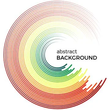 Abstract background with bright rainbow colorful lines. Stock Illustration