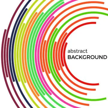 Abstract background with bright rainbow colorful lines Stock Illustration