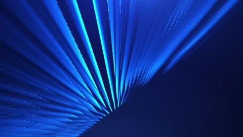 Abstract background of bright rays of light, technological lines in motion. Stock Footage 291134572