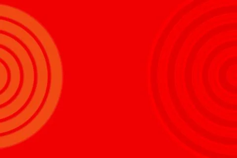 Abstract background with bright red circular patterns Stock Illustration