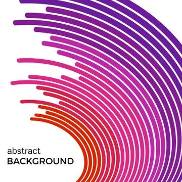 Abstract background with bright red colorful lines Stock Illustration