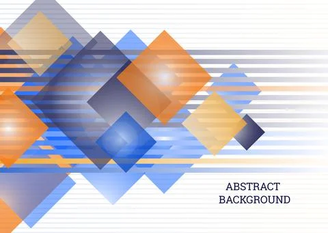 Abstract background. Bright tech geometric background made of rectangles and  Stock Illustration