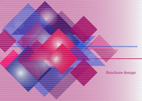 Abstract background. Bright tech geometric background made of rectangles and  Stock Illustration