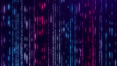 Abstract background with bright vertical stripes moving upward. Neon lines Stock Footage 261049058