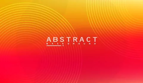 Abstract background with bright vibrant yellow and red gradient colors Stockillustratie